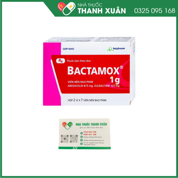 Thuốc Bactamox 1g Imexpharm điều trị nhiễm khuẩn